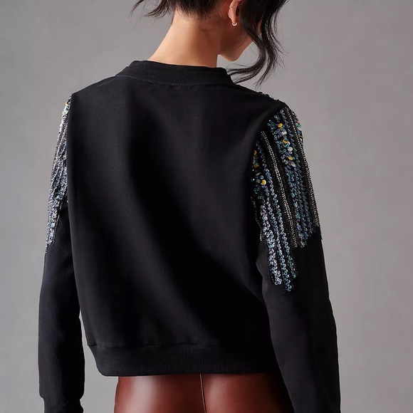 Let Me Be Disco Sequin Sweatshirt NWT - Picture 7 of 9